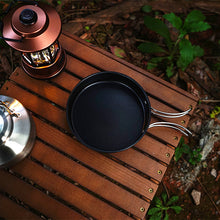 Outdoor pot camping stainless steel cookware 4-piece set, kettle, frying pan, cooking pot, self driving portable picnic set