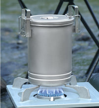 Stainless steel outdoor pot cookware Cooking camping camping steamer portable set pot hanging pot