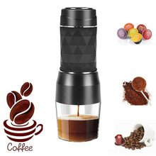 Mini Hand Pressed Coffee Machine in Black and White Suitable for Coffee Powder Nestle Coffee Capsules Easy to Carry