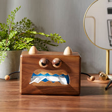 Little Monster Solid Wood Tissue Box Living Room Creative Paper Box Home Restaurant Cute Walnut Storage Tissue Box