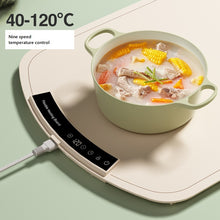 Flexible heating plate for hot dishes, home dining table mat, heating plate, folding multifunctional food insulation board