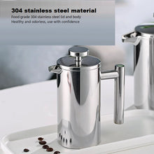 Stainless steel hand brewed coffee press pot, thickened coffee frother, tea maker, filter press mesh pot, teapot