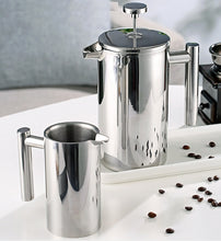 Stainless steel hand brewed coffee press pot, thickened coffee frother, tea maker, filter press mesh pot, teapot