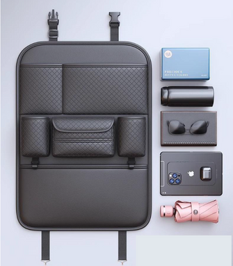 Car chair back storage hanging bag for interior storage, rear seat back storage bag, complete collection of car interior supplies