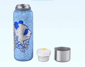 New product benefits: large capacity pure titanium tea thermos cup for keeping cold, separating tea for men and women, travel health and stuffy brewing