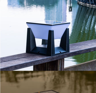 New solar column headlights for outdoor walls, fences, columns, gardens, simple and waterproof outdoor courtyard lights