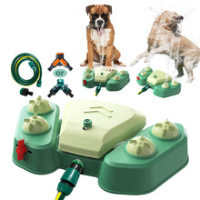 Dog automatic water dispenser, outdoor water spray