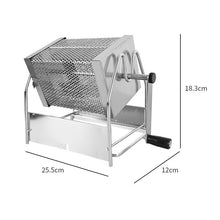 Coffee Bean Baking Machine Hand cranked Direct Fire Open Fire Stainless Steel Japanese style Rotating Cage Green Bean Household Baking Machine