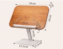 Solid wood bookshelf reading stand, children's student book stand, adjustable and rotatable reading stand, multifunctional reading tool