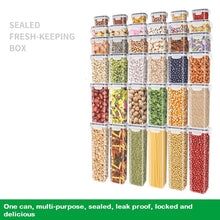 Refrigerator fresh-keeping box, sealed storage box for grains and miscellaneous grains, can be put into microwave oven, daily dining kitchen, food grade storage tank