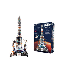 Dismantling space rocket building block model ornament, boy gift for boyfriend