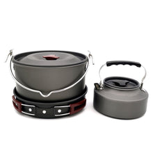 Spot outdoor products Amazon hot selling camping and picnic pot set new camping cookware stove aluminum pot