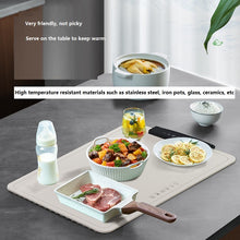 Flexible heating plate for hot dishes, home dining table mat, heating plate, folding multifunctional food insulation board