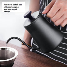 304 coffee hand brewing pot for home use, long mouth, thin mouth, hanging ear, stainless steel outdoor hand brewing coffee pot