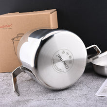 【 Noble Experience 】 316 Stainless Steel Oil Pot with Lid Net Kitchen Oil Filter Artifact