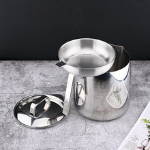 【 Noble Experience 】 316 Stainless Steel Oil Pot with Lid Net Kitchen Oil Filter Artifact