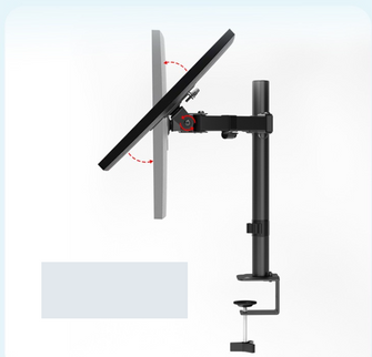 Manufacturer customized dual screen display bracket, office desktop fixture bracket, 360 degree rotating lifting bracket arm