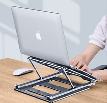 Laptop aluminum alloy bracket with height increase and heat dissipation, adjustable for reading, tablet support, learning, office, wholesale