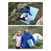 Double aluminum film egg nest folding moisture-proof mat egg trough camping tent ground mat afternoon sleeping mat thickened portable