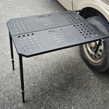 Car tire table, outdoor camping picnic folding table, metal dining table, cross-border new product, off-road equipment