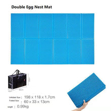 Double aluminum film egg nest folding moisture-proof mat egg trough camping tent ground mat afternoon sleeping mat thickened portable