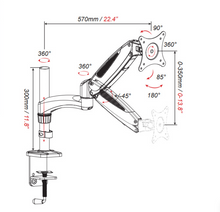 Gibbon monitor stand GM112C desktop computer stand screen rotation telescopic ergonomic