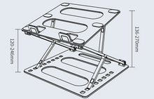 Laptop aluminum alloy bracket with height increase and heat dissipation, adjustable for reading, tablet support, learning, office, wholesale