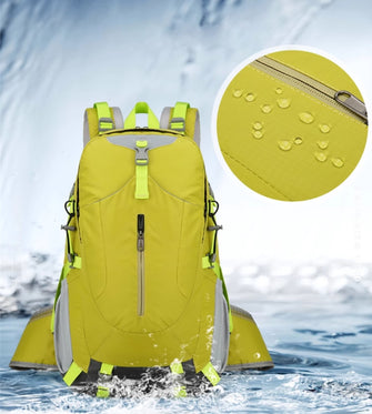 Outdoor hiking bag, lightweight and water-resistant, large capacity backpack, suitable for both men and women, hiking, camping, sports, and travel