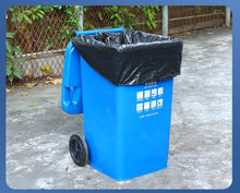 Extra large garbage bags, heavy-duty, black, 30L for trash bins, extra large size for household use, 60L plastic bags for commercial or industrial use.