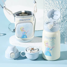 Cup Bear Clover Children's Insulated Cup Elsa Straw Water Cup Primary School Kindergarten 630ml Water Bottle