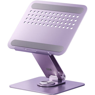 New laptop stand with adjustable and retractable heat dissipation, 360 ° rotating desktop tablet laptop stand