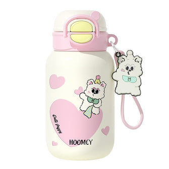 2024 Children's Insulated Cup 316L High Beauty Water Bottle for Male and Female Students High Beauty Double Drinking Straw Water Cup