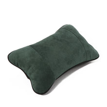 Italian suede car headrest, neck protection pillow, car seat cushion, bone shaped four season cushion, car gift