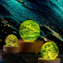 Qixi gifts Colorful glass crystal ball tabletop small night light starry seven stars auspicious light 4CM creative gifts