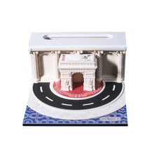 Cross border hot selling 3D memo pad for the Arc de Triomphe in Paris, creative gift paper sculpture architectural ornament, hand torn sticky note