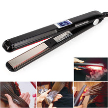 Cross border infrared cold perm splint ultrasonic low-temperature hair care straightener for repairing frizzy and smooth hair with curling iron