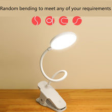 Led Flexible Gooseneck Reading For Work Lamp Clip On Desk Lamp led Table Lamp LED Rechargeable Book Light