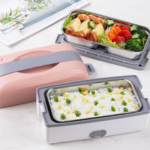 Portable Electric Lunch Box Heating Double Layer Stainless Multifunctional Mini Rice Cooker electric lunch box