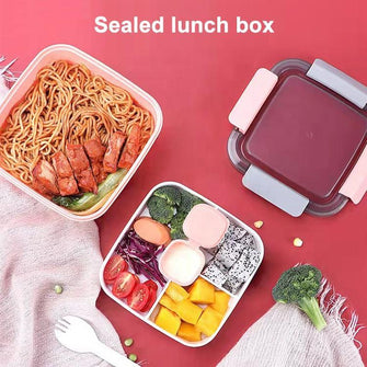 Stackable Loncheras food container Children's adult salad Plastic lunch box with tableware