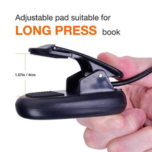 Portable flexible smart Mini Clip on music stand light Battery powered Eye care 5LED Book reading lamp