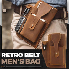 leather retro belt bag