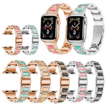 Bling Diamond Metal Strap for Apple Watch Band 44mm 41mm 42mm 38mm 40mm 45mm Women Bracelet For Iwatch Series 8 7 SE 6 5 4 3