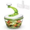 Kitchen gadgets plastic Mini Manual Fruit and Vegetable Salad Hand Held Food Chopper