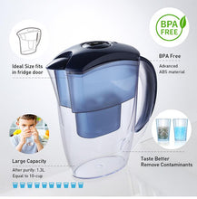 WellBlue alkaline water hydrogen rich filter pitcher with low negative