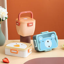 Colorful Cartoon Penguin Separation Lunch Box Portable Microwavable Bento Box Children Hermetic With Spoon