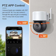 PTZ APP control AI tracking 3MP 5MP HD Tuya outdoor wifi camera with color night vision mini camera