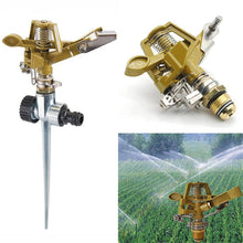 Hot sale 1/2 in Zinc Alloy Sprinkler 360 Degree Automatically Rotation Irrigation Sprinkler for Garden Irrigation System Pntek