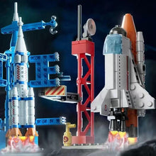 Lele Brother boys assemble building blocks Space Shuttle Rocket birthday gift children's educational toys wholesale