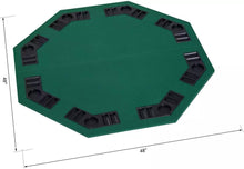 Deluxe Foldable Poker Play Mat Game Tabletop Mat with Carrying Bag Rubber Casino table Mat