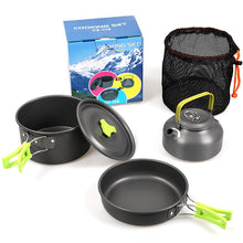 2-3 Person Outdoor Camping Portable Tableware Kettle